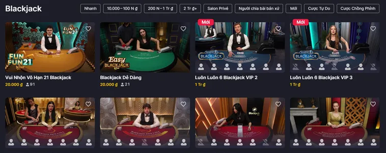 Bí Quyết Chinh Phục Bàn Chơi Blackjack Live Tại RikBet Dành Cho Mọi Game Thủ