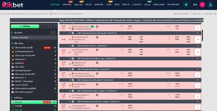 Thể Thao BTI Sports RikBet Cơ Hội Trúng Jackpot Lên Tới 50 Tỷ Đồng Mỗi Ngày