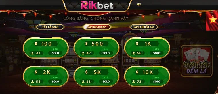 Tiến Lên Đếm Lá Tại RikBet Hành Trình Đấu Trí Đỉnh Cao Với Vô Vàn Phần Thưởng