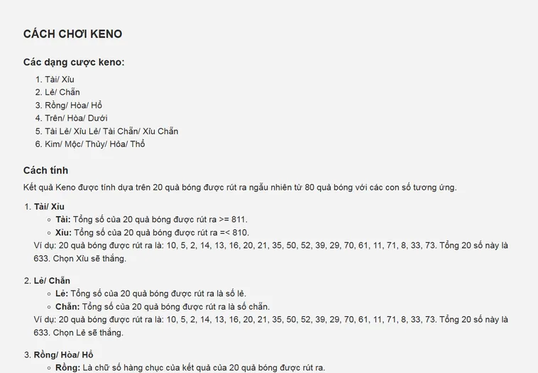 Khám Phá Sự Kịch Tính Cùng Tựa Game Keno Siêu Tốc Tại RikBet Đẳng Cấp