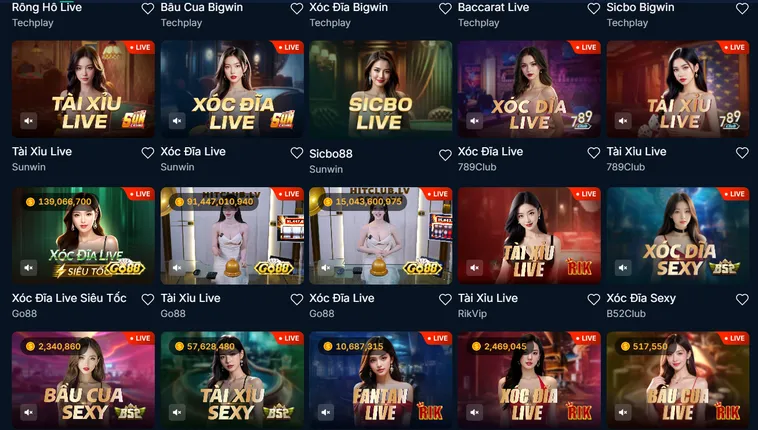 Đa Dạng Game Live Casino RikBet Nền Tảng Cá Cược Trực Tuyến Đẳng Cấp Đỉnh Cao Cho Cược Thủ Việt