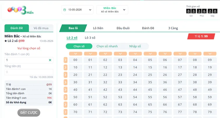 Lô Đề 3 Miền Tại RikBet Thiên Đường Giải Trí Dành Cho Các Cược Thủ May Mắn
