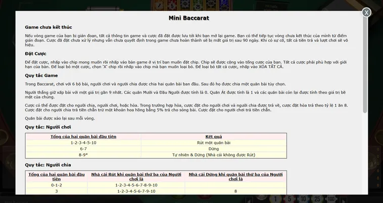 Tuyệt Chiêu Chiến Thắng Mini Baccarat Tại RikBet Cho Cao Thủ Mới Bắt Đầu