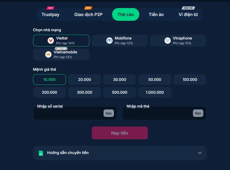 Nạp Tiền RikBet Hướng Dẫn Cách Gửi Vốn Vào Tài Khoản Siêu Tốc