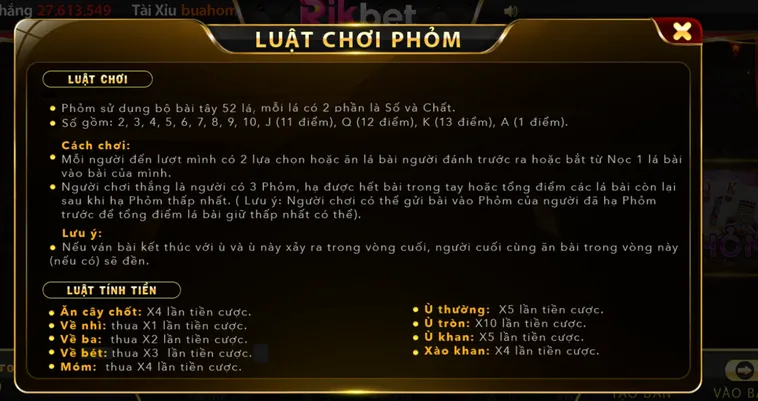 Kinh Nghiệm Chơi Phỏm Tại RikBet Đỉnh Cao Giúp Người Chơi Làm Giàu Nhanh Chóng